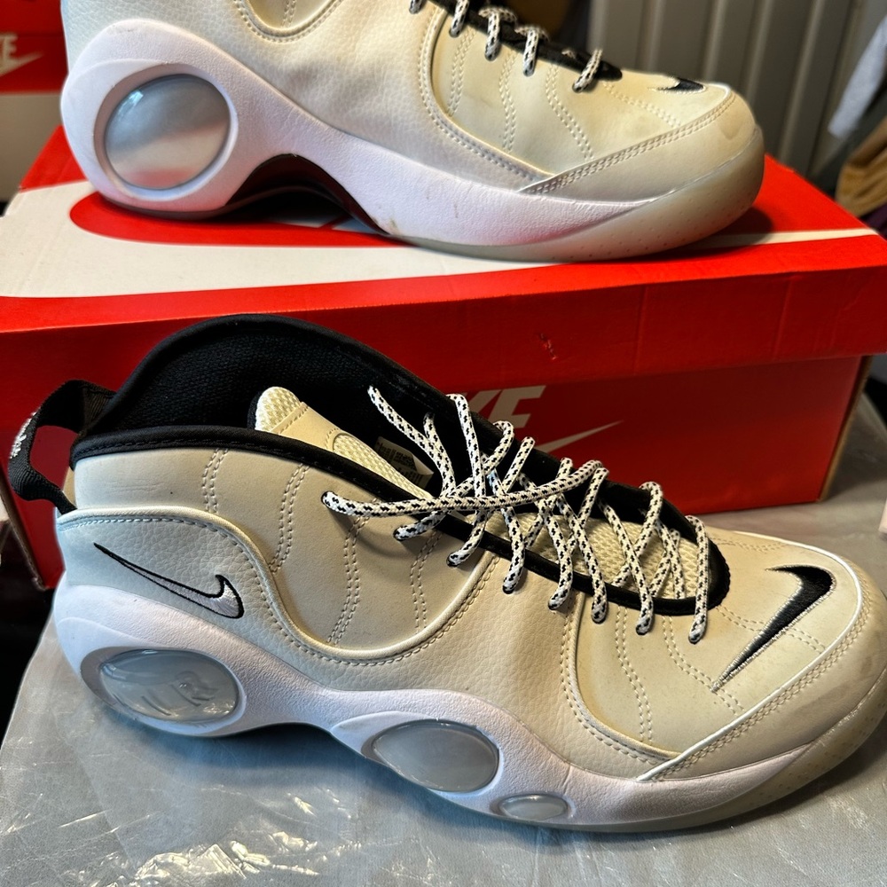 New Nike Air Zoom Flight 95 Sail Pale Ivory Metallic Silver Size 12 (DX5505-100)